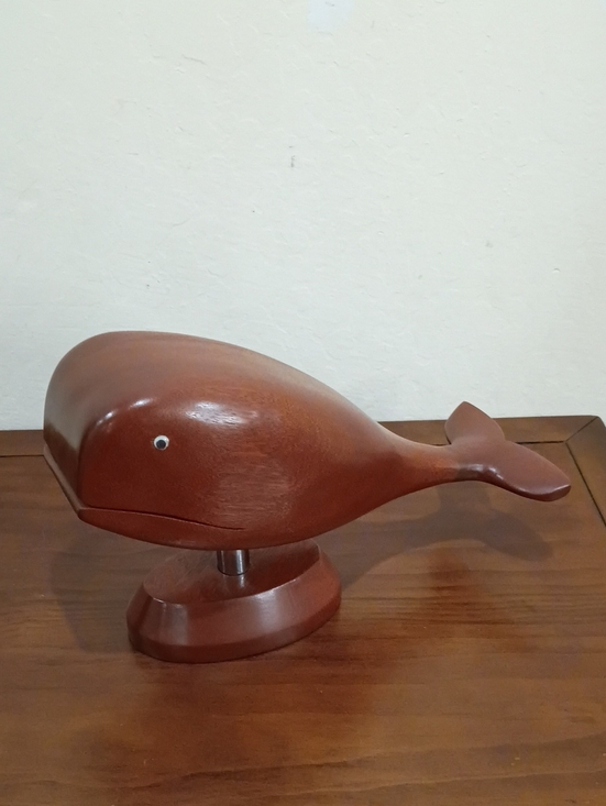 Other - Hand Carved Wooden Whale, Vintage!